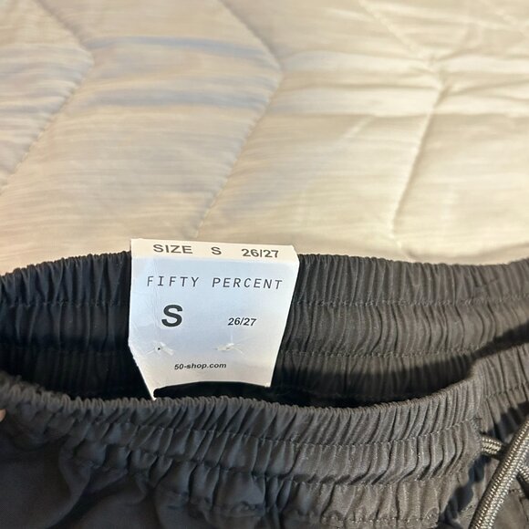 NWT FIFTY PERCENT Cargo Pants Black - Picture 9 of 13